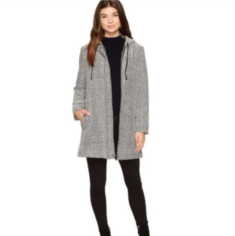 Jack by BB Dakota Herbert Hooded Tweed Jacket